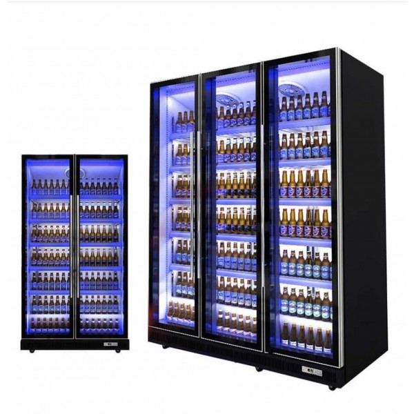 3 doors glasses door  stand up display for  supermarket showcase cooler Manufacturer, Wholesale, Custom, OEM, Bulk Buy