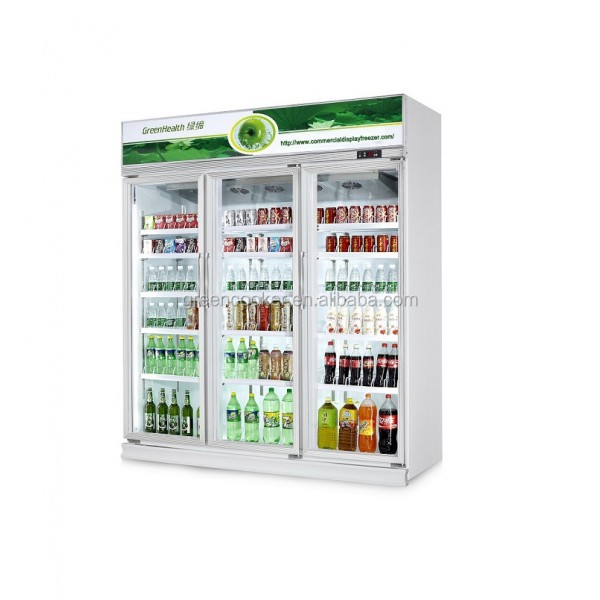 3door display fridge commercial using for supermarket Manufacturer, Wholesale, Custom, OEM, Bulk Buy