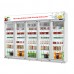 Commercial glass door stand up cooler 4 door flower display cooler Manufacturer, Wholesale, Custom, OEM, Bulk Buy