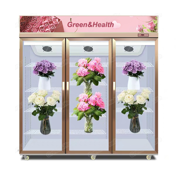 Display Flower Cooler Double Door Keeping Fresh Fan Cooling OEM Factory Glass for Big Order CE CB Rohs Greenhealth Manufacturer, Wholesale, Custom, OEM, Bulk Buy