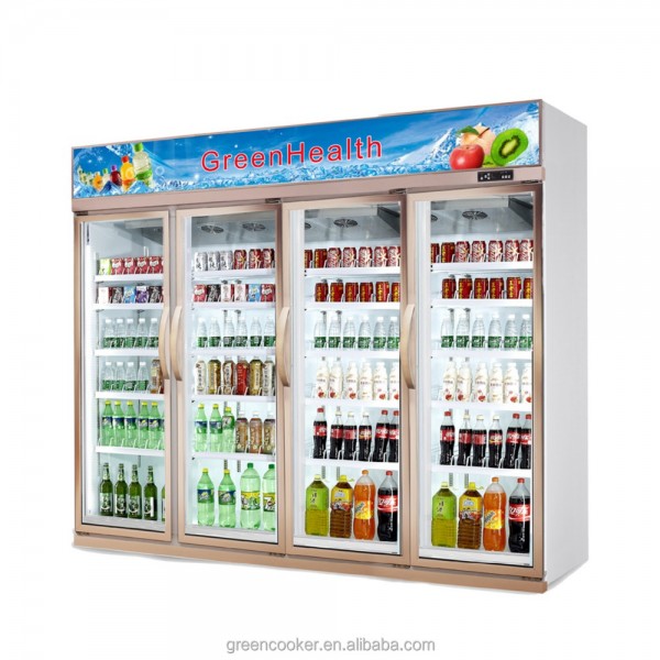Door Refrigerator Refrigeration Three Glass Color Steel Gas Electronic Compressor Power Supply Frost-free LED Light Manufacturer, Wholesale, Custom, OEM, Bulk Buy