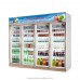 Door Refrigerator Refrigeration Three Glass Color Steel Gas Electronic Compressor Power Supply Frost-free LED Light Manufacturer, Wholesale, Custom, OEM, Bulk Buy