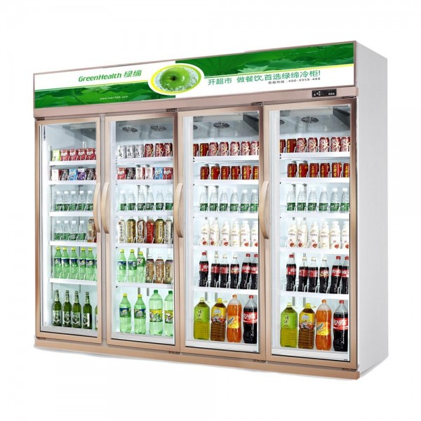 Fan Display Refrigerator Portable Gas Compressor Painting for Sale Cooling Glass Steel Top Two Units 134a Alluminum Frame 1600 Manufacturer, Wholesale, Custom, OEM, Bulk Buy